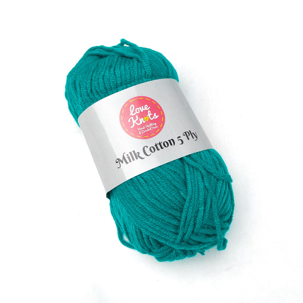 Love Knots 5ply Milk Cotton Yarn Premium Soft Acrylic Yarn by Manila Bay Thread (50 grams)