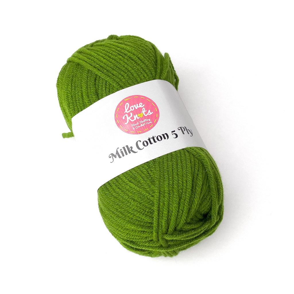 Love Knots 5ply Milk Cotton Yarn Premium Soft Acrylic Yarn by Manila Bay Thread (50 grams)