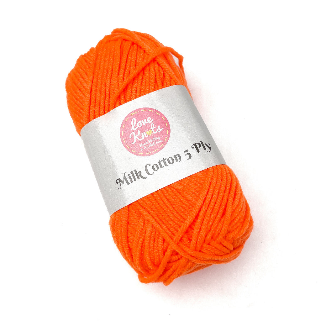 Love Knots 5ply Milk Cotton Yarn Premium Soft Acrylic Yarn by Manila Bay Thread (50 grams)
