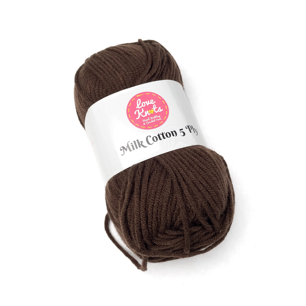 Love Knots 5ply Milk Cotton Yarn Premium Soft Acrylic Yarn by Manila Bay Thread (50 grams)