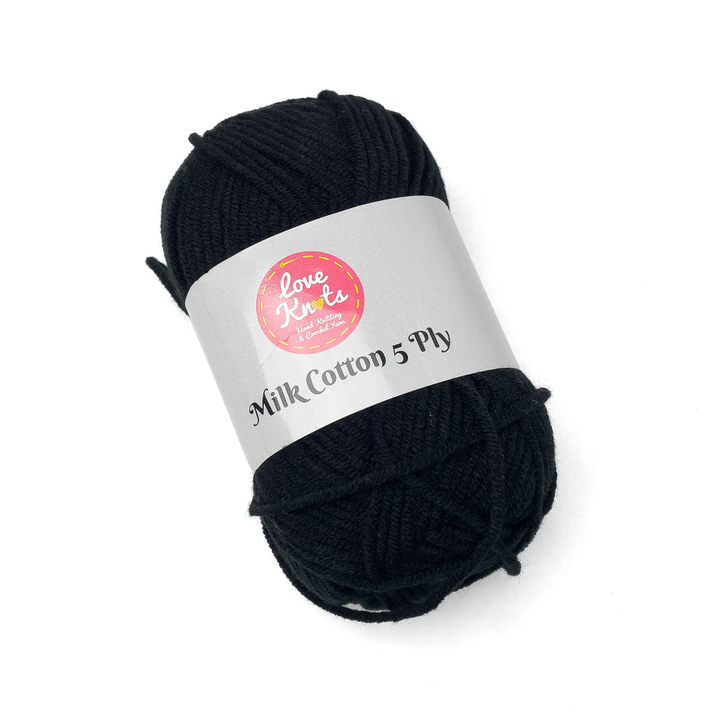 Love Knots 5ply Milk Cotton Yarn Premium Soft Acrylic Yarn by Manila Bay Thread (50 grams)
