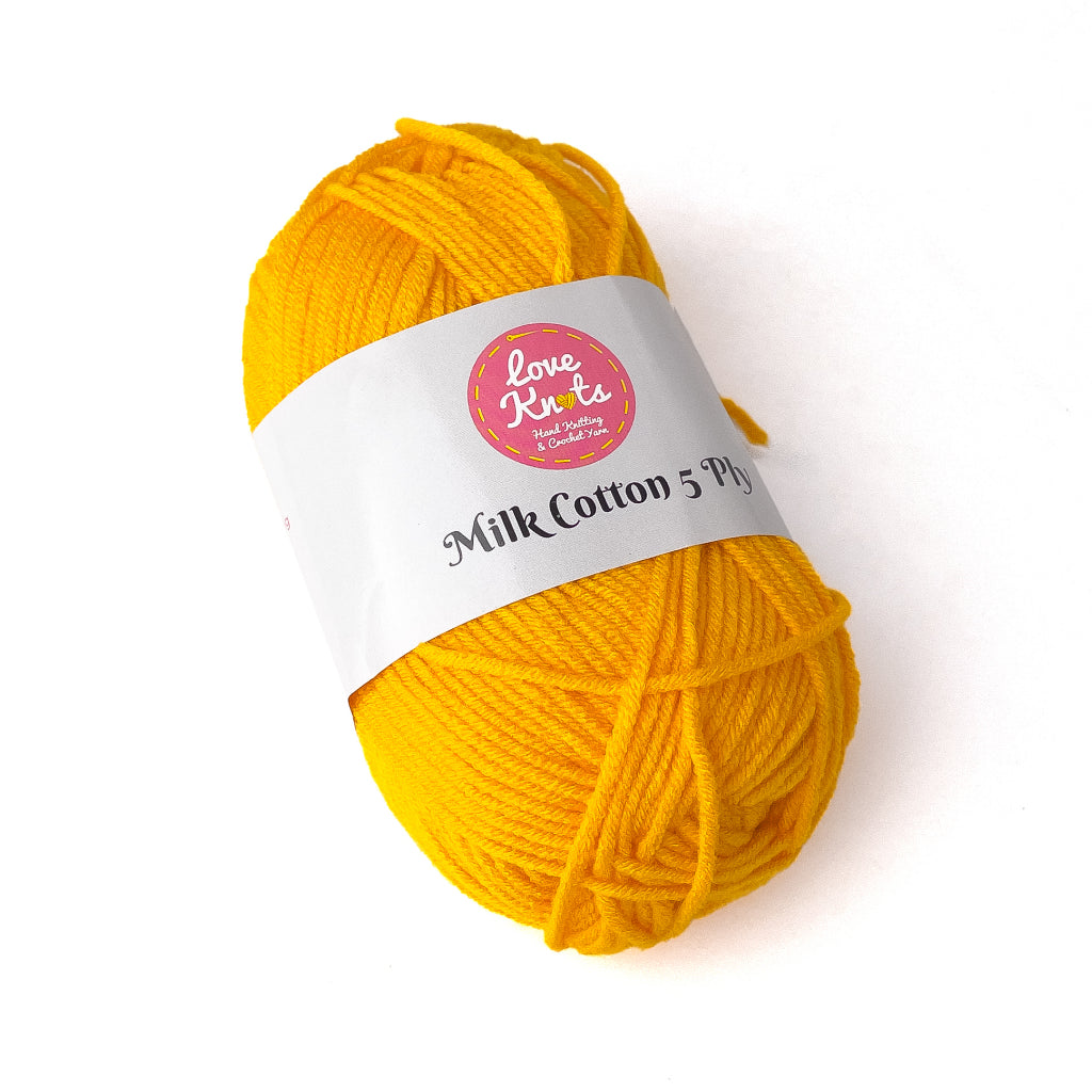 Love Knots 5ply Milk Cotton Yarn Premium Soft Acrylic Yarn by Manila Bay Thread (50 grams)