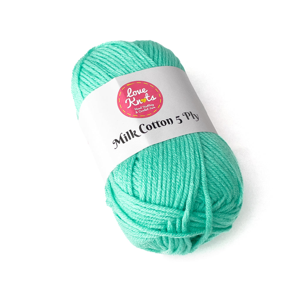 Love Knots 5ply Milk Cotton Yarn Premium Soft Acrylic Yarn by Manila Bay Thread (50 grams)