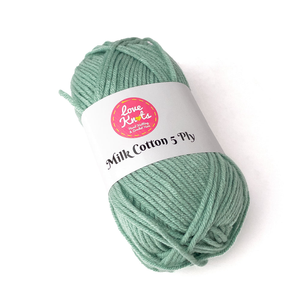 Love Knots 5ply Milk Cotton Yarn Premium Soft Acrylic Yarn by Manila Bay Thread (50 grams)