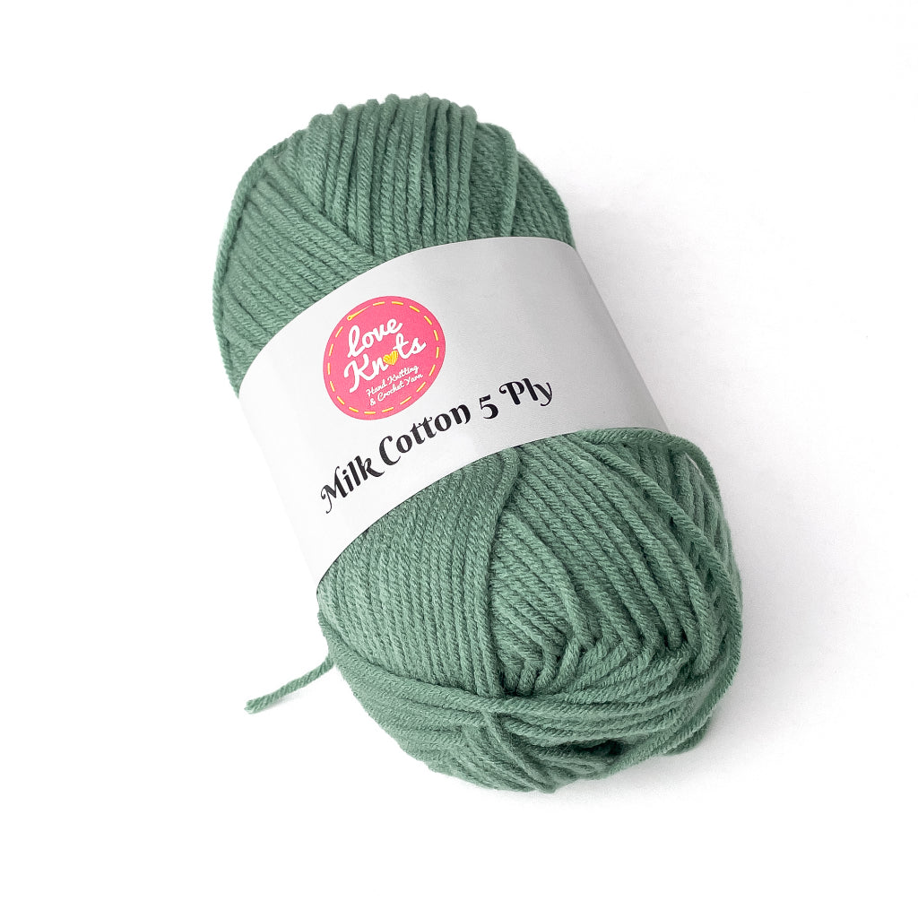 Love Knots 5ply Milk Cotton Yarn Premium Soft Acrylic Yarn by Manila Bay Thread (50 grams)