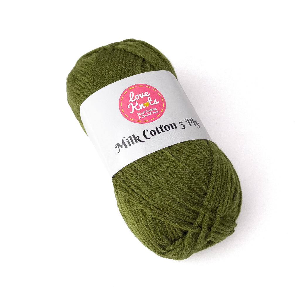Love Knots 5ply Milk Cotton Yarn Premium Soft Acrylic Yarn by Manila Bay Thread (50 grams)