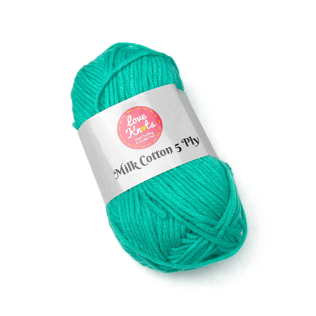 Love Knots 5ply Milk Cotton Yarn Premium Soft Acrylic Yarn by Manila Bay Thread (50 grams)