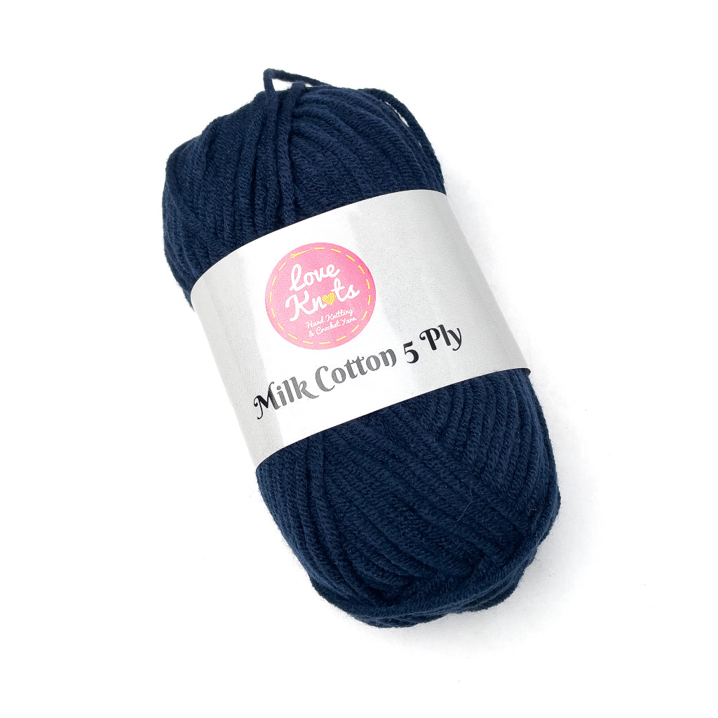 Love Knots 5ply Milk Cotton Yarn Premium Soft Acrylic Yarn by Manila Bay Thread (50 grams)
