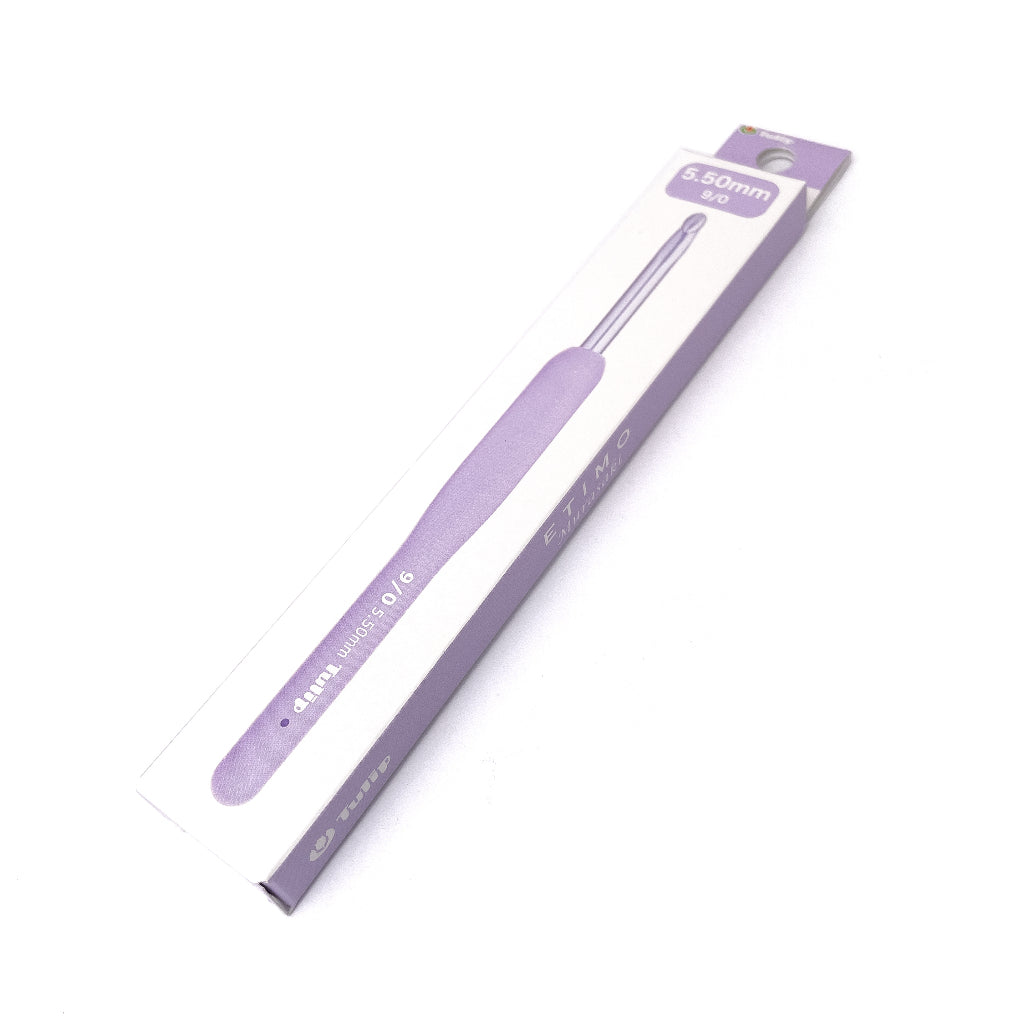 Tulip ETIMO Murasaki Crochet Hook with Cushion Grip Ergonomic Hooks with Handle (per piece)