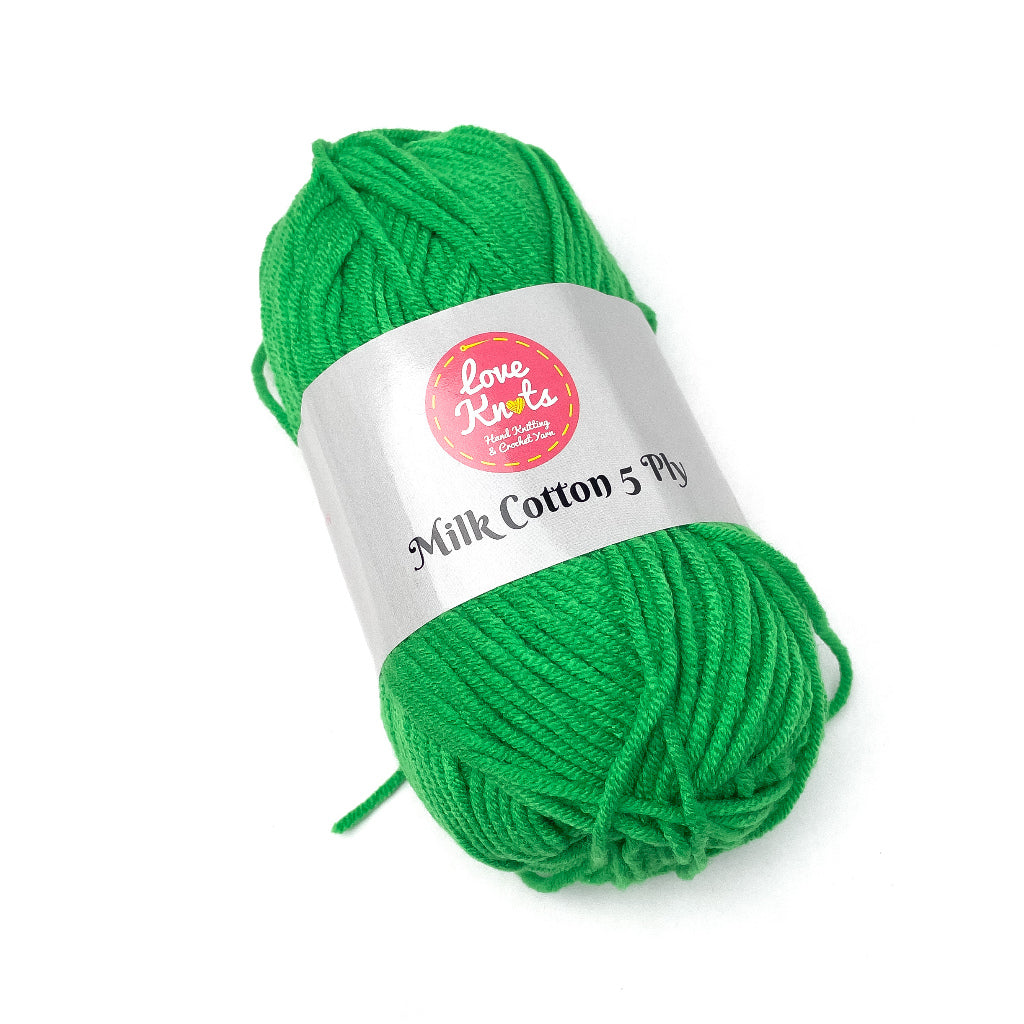 Love Knots 5ply Milk Cotton Yarn Premium Soft Acrylic Yarn by Manila Bay Thread (50 grams)