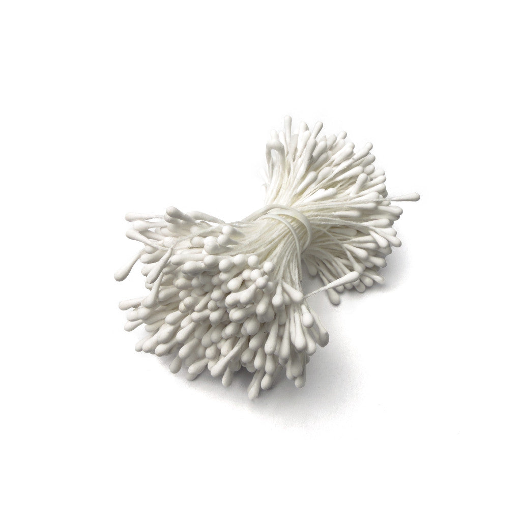 300-400pcs Artificial Flower Stamen Round Matte 2*60mm Artificial Floral Stamens for DIY Crafts