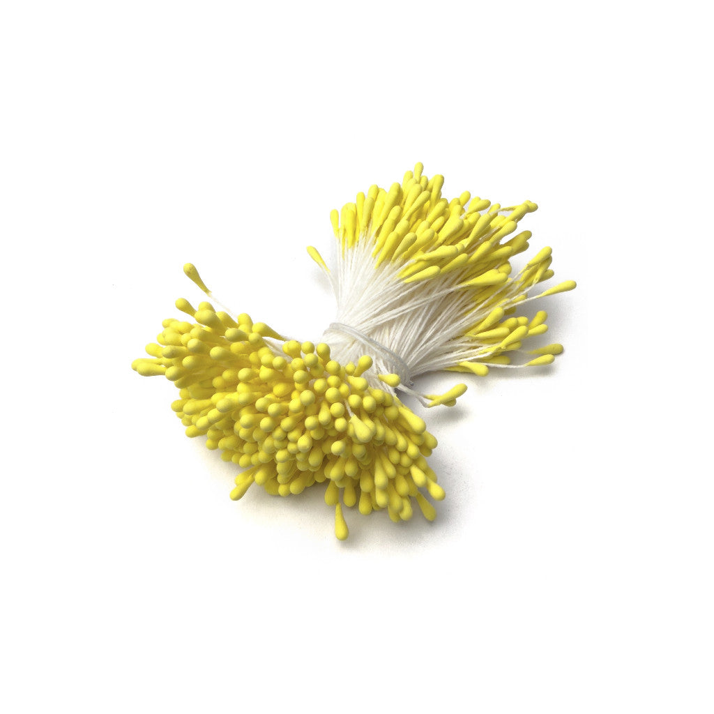 300-400pcs Artificial Flower Stamen Round Matte 2*60mm Artificial Floral Stamens for DIY Crafts