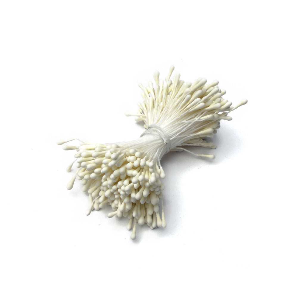300-400pcs Artificial Flower Stamen Round Matte 2*60mm Artificial Floral Stamens for DIY Crafts