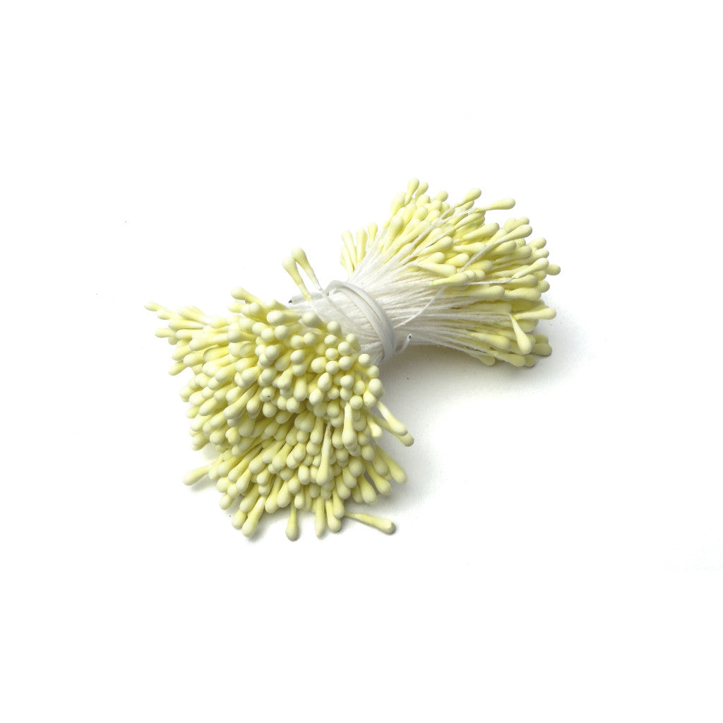 300-400pcs Artificial Flower Stamen Round Matte 2*60mm Artificial Floral Stamens for DIY Crafts