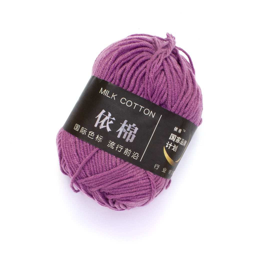 4ply Milk Cotton Crochet and Knitting Yarn Premium Soft Acrylic Polyester Blend - 3 of 4