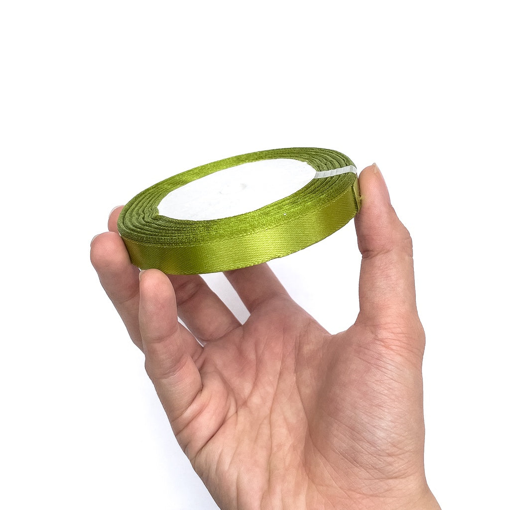 1/2 inch Satin Ribbon 12mm Single Faced Gift Wrapping Ribbons (25 yards or 22 meters per roll)