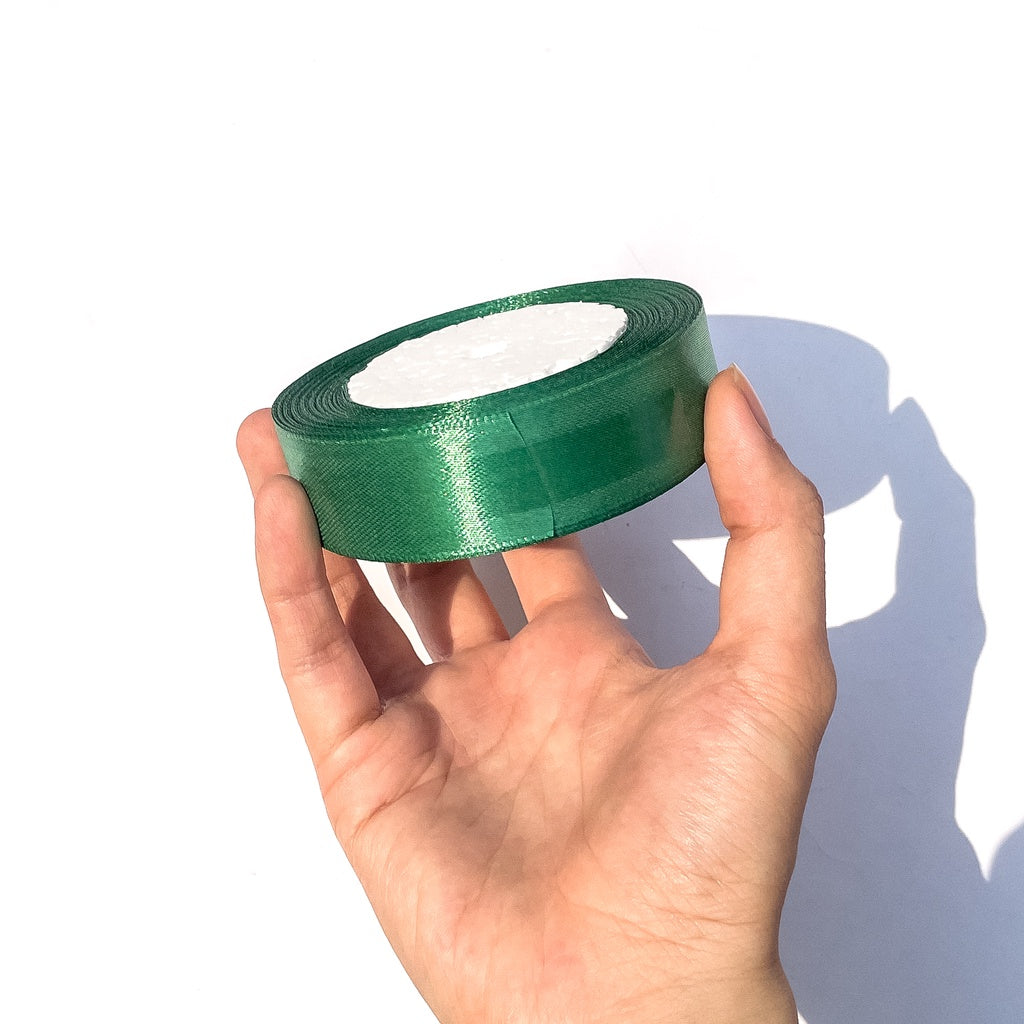 1 inch Satin Ribbon 25mm Single Faced Gift Wrapping Ribbons (25 yards or 22 meters per roll)