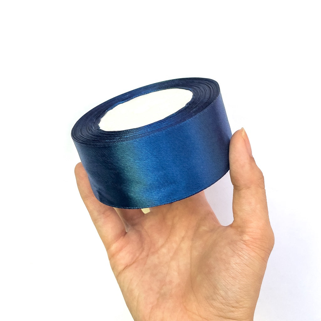 1-1/2 inch Satin Ribbon 40mm Single Faced Gift Wrapping Ribbons (25 yards or 22 meters per roll)