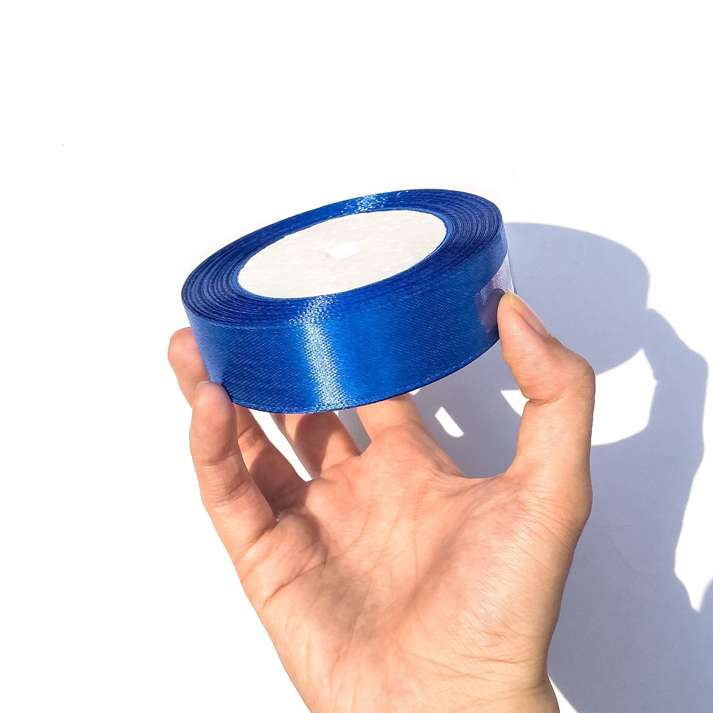 1 inch Satin Ribbon 25mm Single Faced Gift Wrapping Ribbons (25 yards or 22 meters per roll)