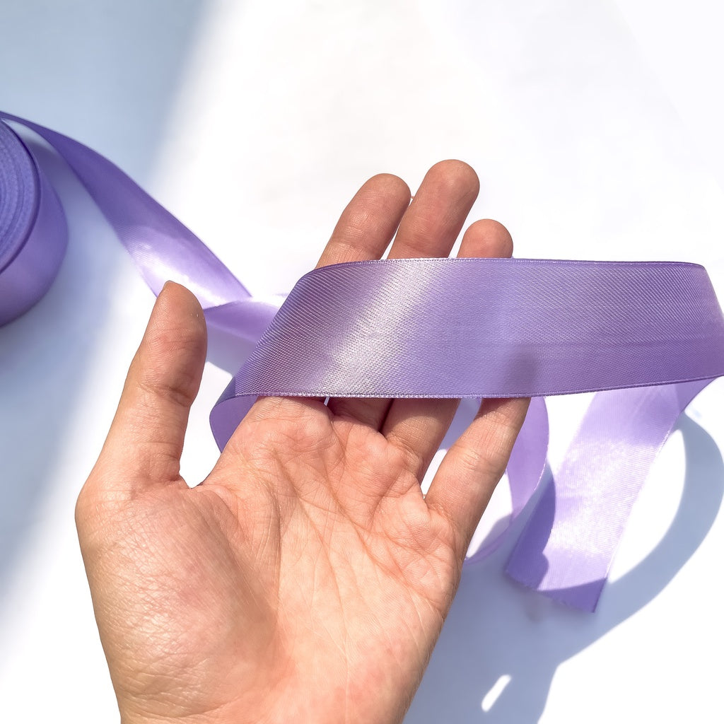 2 inch Satin Ribbon 50mm Single Faced Gift Wrapping Ribbons (25 yards or 22 meters per roll)