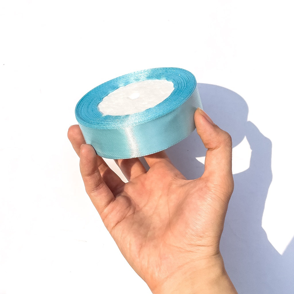 1 inch Satin Ribbon 25mm Single Faced Gift Wrapping Ribbons (25 yards or 22 meters per roll)