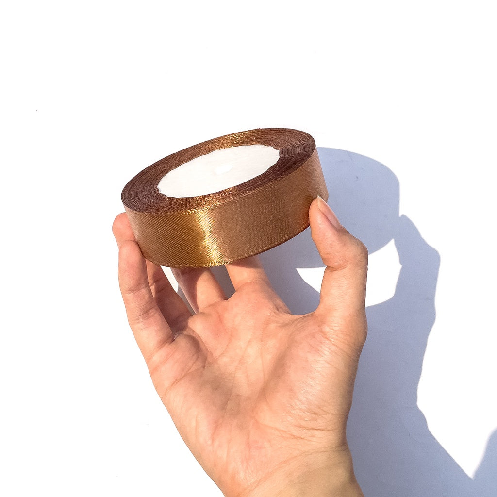 1 inch Satin Ribbon 25mm Single Faced Gift Wrapping Ribbons (25 yards or 22 meters per roll)