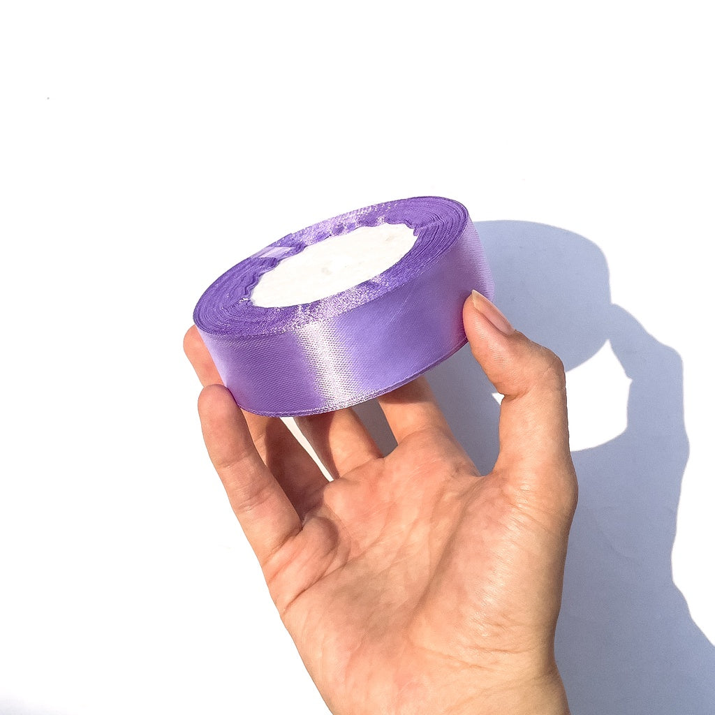 1 inch Satin Ribbon 25mm Single Faced Gift Wrapping Ribbons (25 yards or 22 meters per roll)