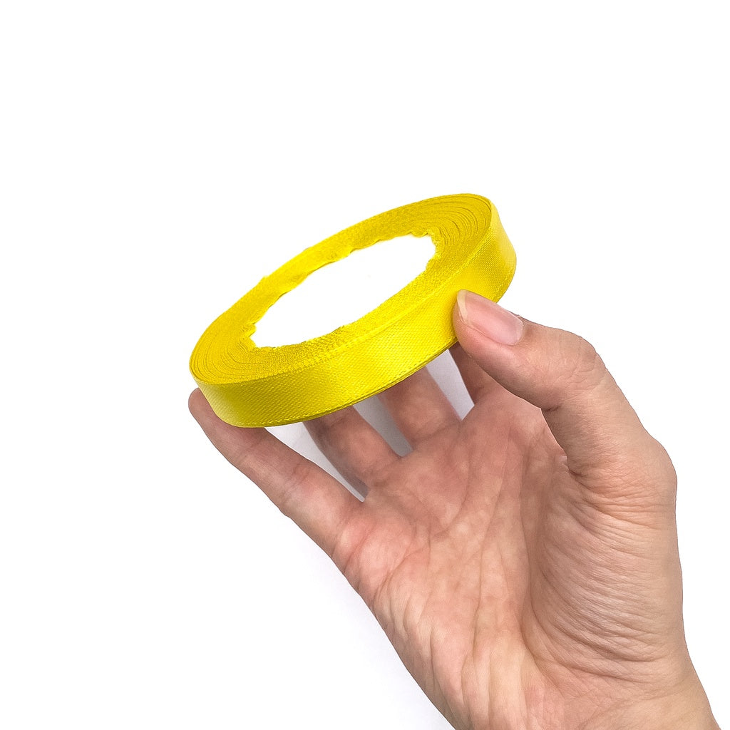 1/2 inch Satin Ribbon 12mm Single Faced Gift Wrapping Ribbons (25 yards or 22 meters per roll)