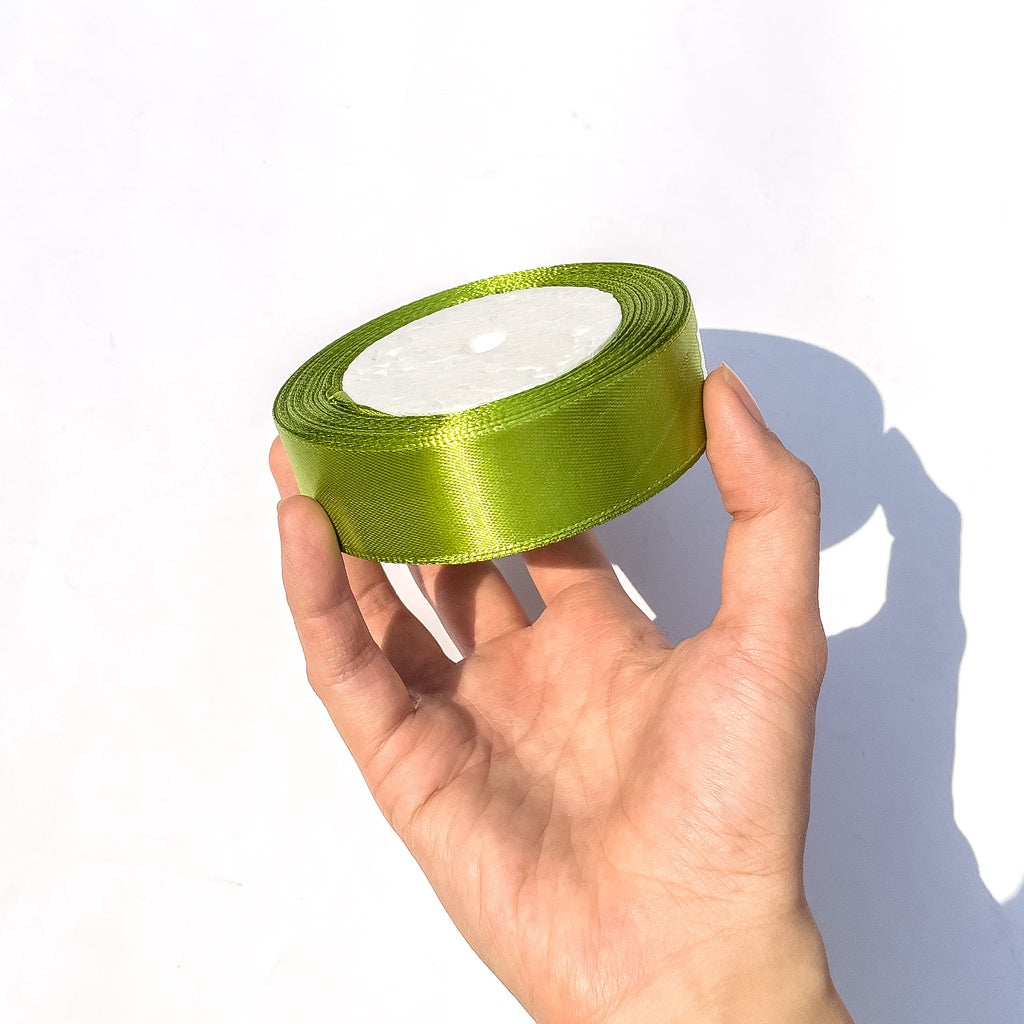 1 inch Satin Ribbon 25mm Single Faced Gift Wrapping Ribbons (25 yards or 22 meters per roll)