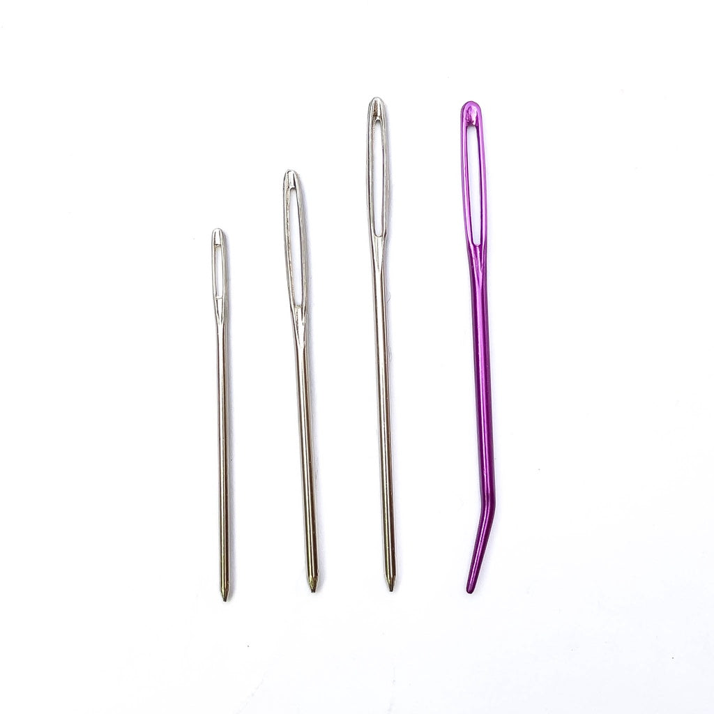 3pcs / 4pcs Blunt Large-eye Metal Tapestry Needles 5.2cm / 6cm / 7cm / Bent Tip Needle