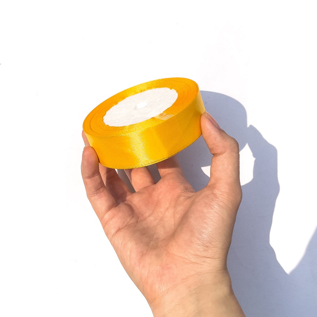 1 inch Satin Ribbon 25mm Single Faced Gift Wrapping Ribbons (25 yards or 22 meters per roll)