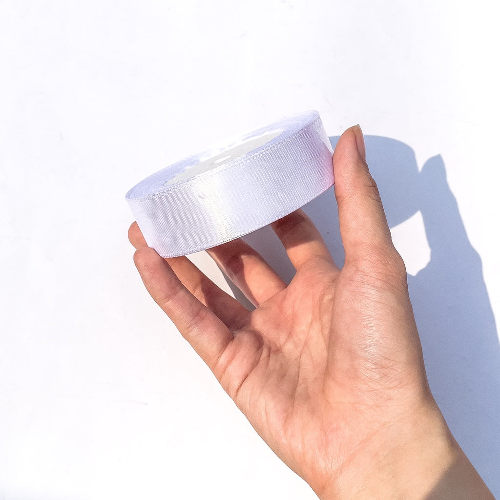 1 inch Satin Ribbon 25mm Single Faced Gift Wrapping Ribbons (25 yards or 22 meters per roll)