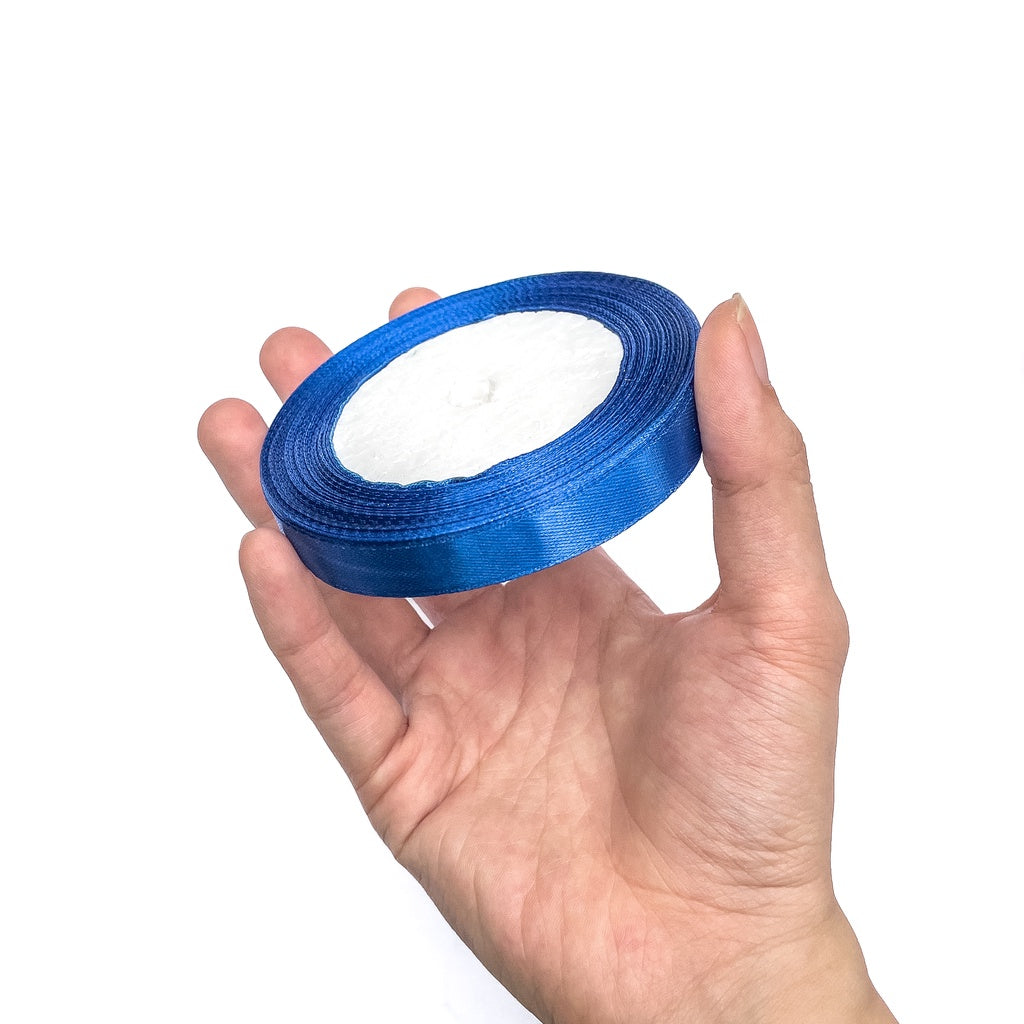 1/2 inch Satin Ribbon 12mm Single Faced Gift Wrapping Ribbons (25 yards or 22 meters per roll)