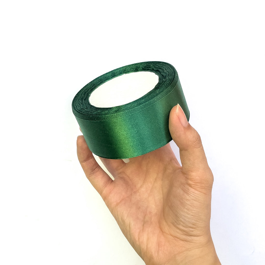 1-1/2 inch Satin Ribbon 40mm Single Faced Gift Wrapping Ribbons (25 yards or 22 meters per roll)
