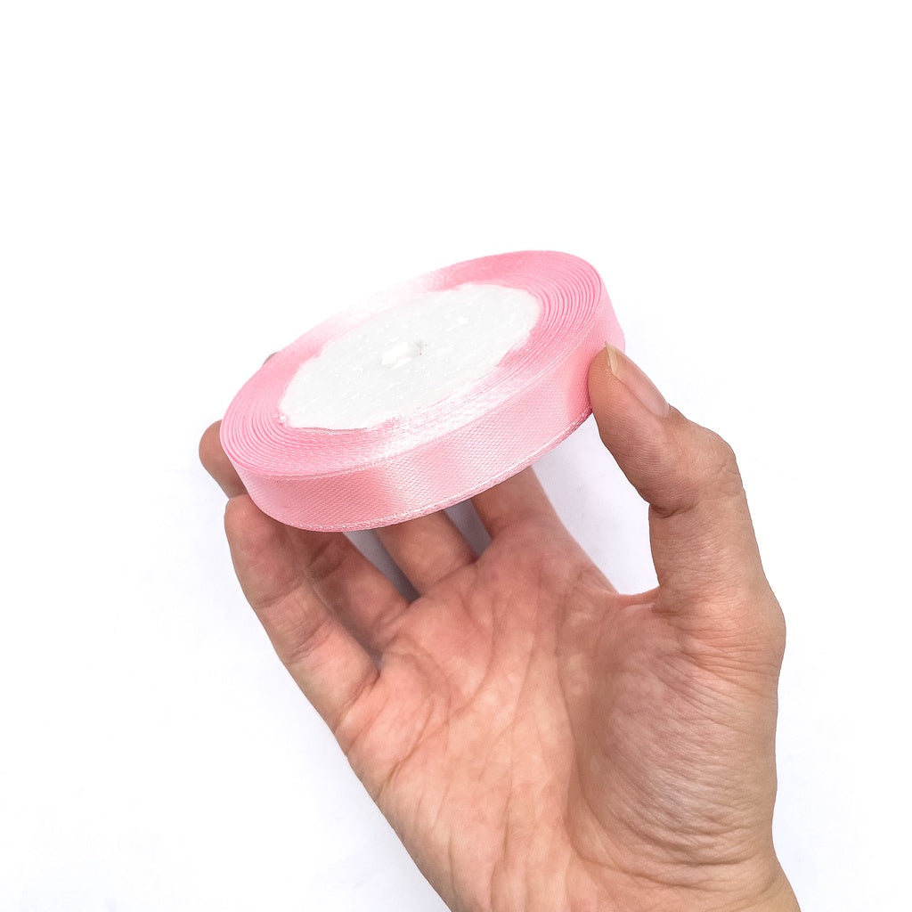 1/2 inch Satin Ribbon 12mm Single Faced Gift Wrapping Ribbons (25 yards or 22 meters per roll)