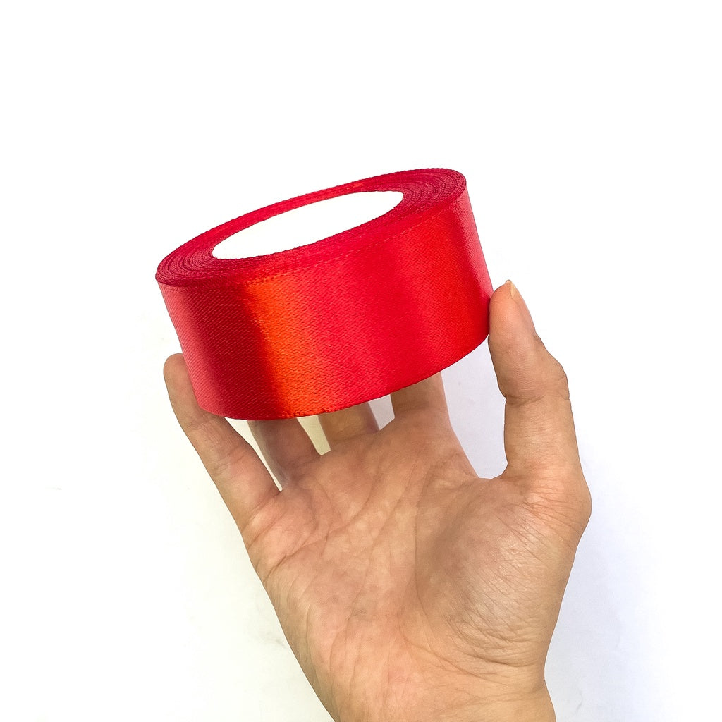 1-1/2 inch Satin Ribbon 40mm Single Faced Gift Wrapping Ribbons (25 yards or 22 meters per roll)
