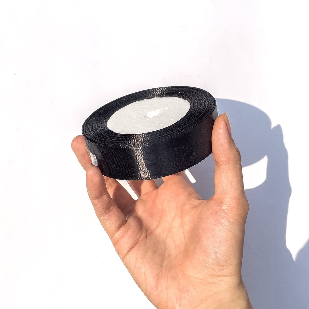 1 inch Satin Ribbon 25mm Single Faced Gift Wrapping Ribbons (25 yards or 22 meters per roll)