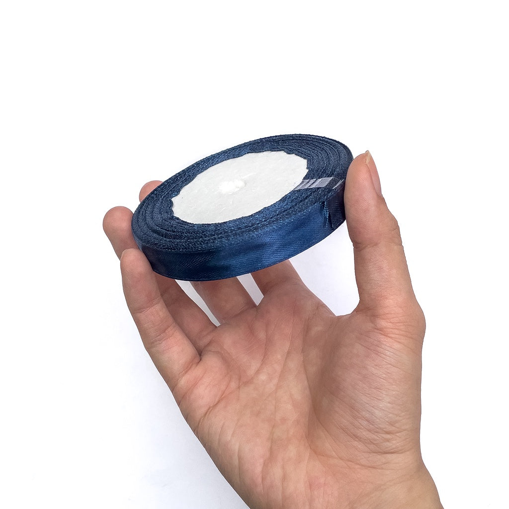 1/2 inch Satin Ribbon 12mm Single Faced Gift Wrapping Ribbons (25 yards or 22 meters per roll)