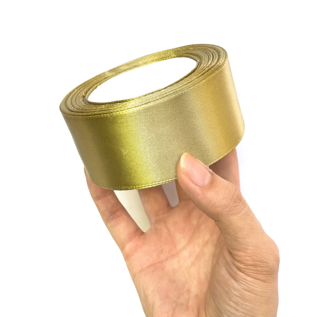 1-1/2 inch Satin Ribbon 40mm Single Faced Gift Wrapping Ribbons (25 yards or 22 meters per roll)