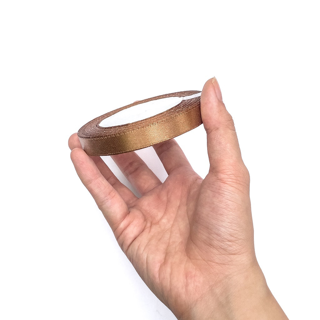 1/2 inch Satin Ribbon 12mm Single Faced Gift Wrapping Ribbons (25 yards or 22 meters per roll)