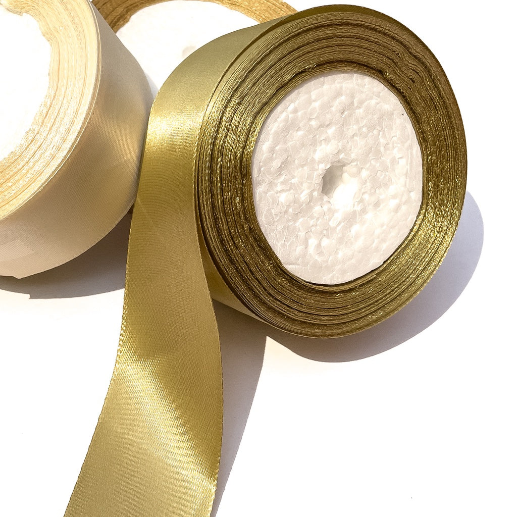 1-1/2 inch Satin Ribbon 40mm Single Faced Gift Wrapping Ribbons (25 yards or 22 meters per roll)