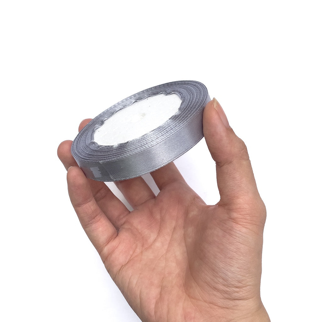 1/2 inch Satin Ribbon 12mm Single Faced Gift Wrapping Ribbons (25 yards or 22 meters per roll)