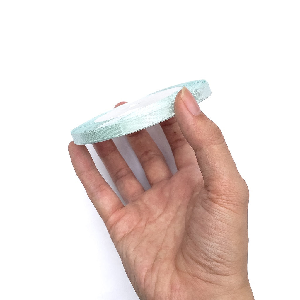 1/4 inch Satin Ribbon 6mm Single Faced Gift Wrapping Ribbons (25 yards or 22 meters per roll)