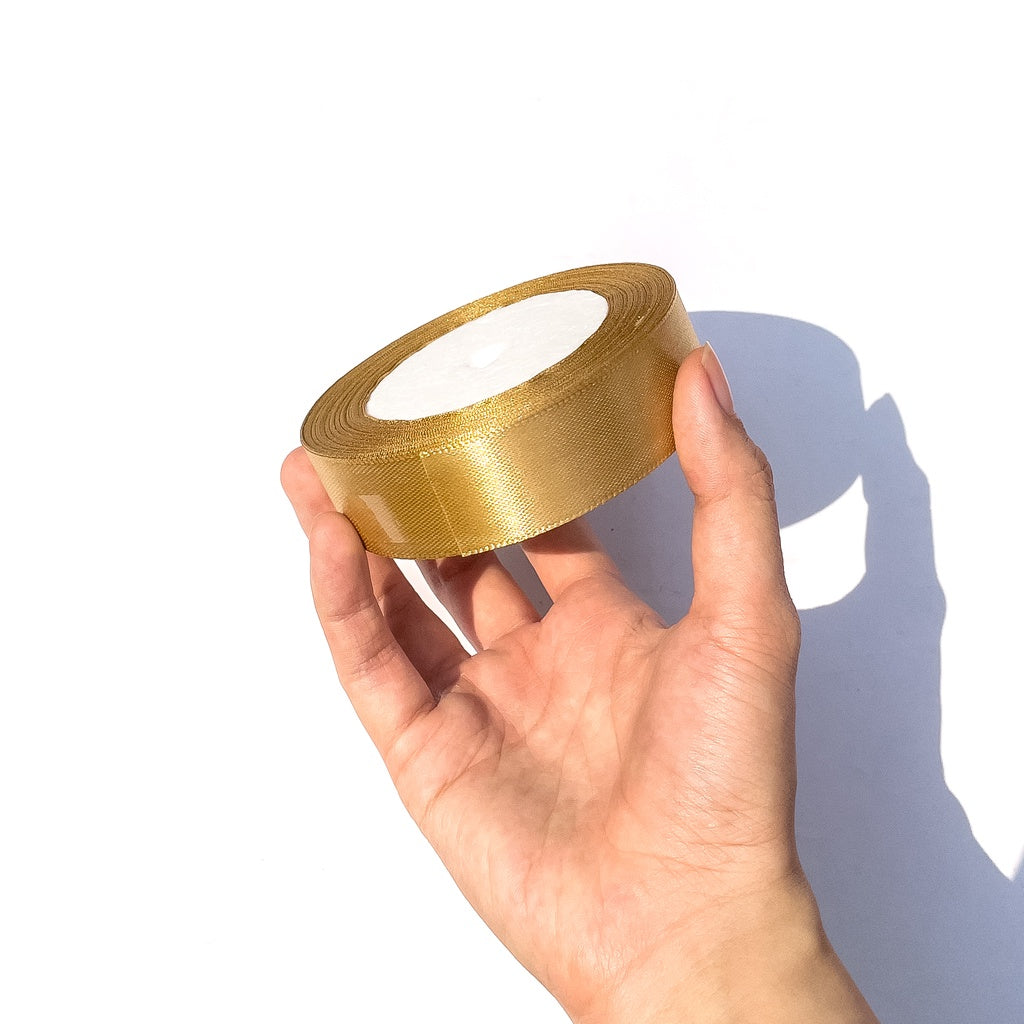 1 inch Satin Ribbon 25mm Single Faced Gift Wrapping Ribbons (25 yards or 22 meters per roll)