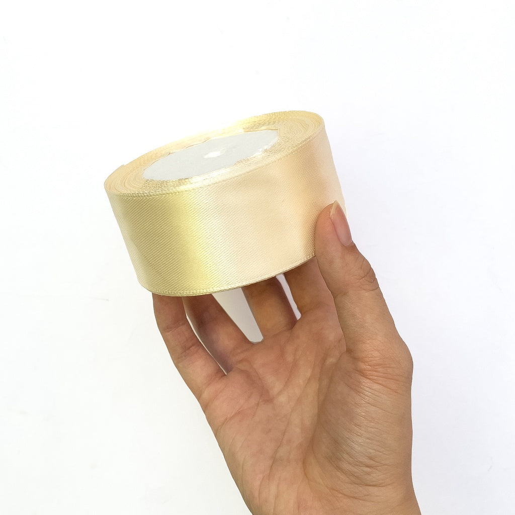 1-1/2 inch Satin Ribbon 40mm Single Faced Gift Wrapping Ribbons (25 yards or 22 meters per roll)