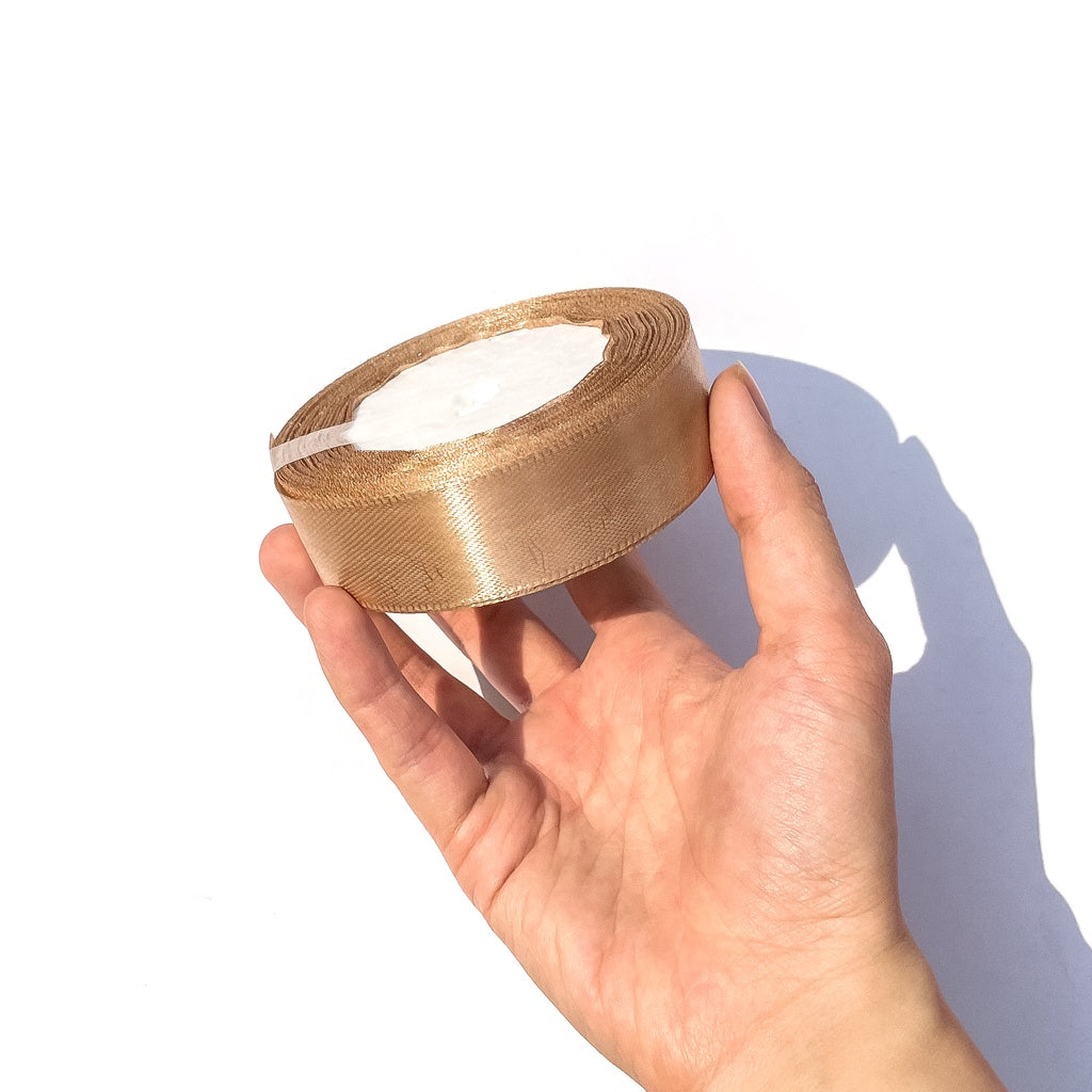 1 inch Satin Ribbon 25mm Single Faced Gift Wrapping Ribbons (25 yards or 22 meters per roll)
