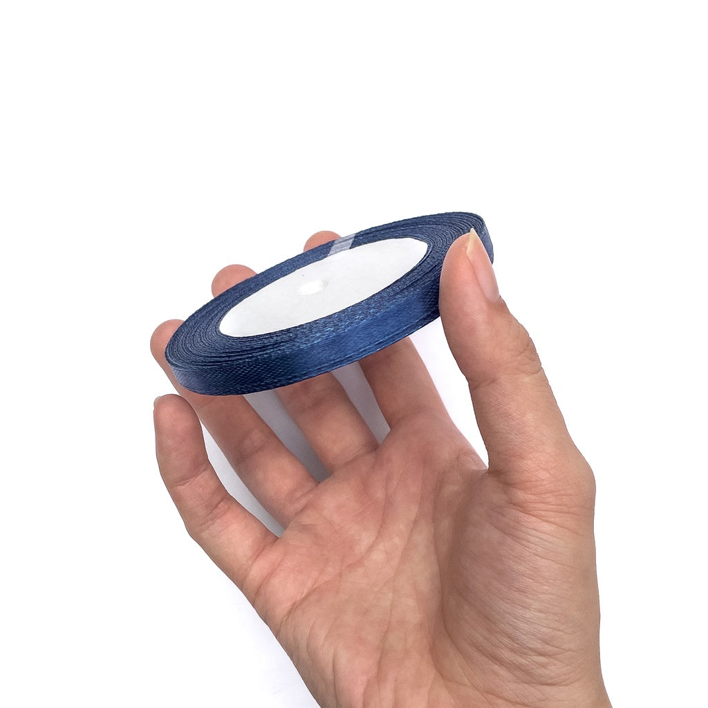 1/4 inch Satin Ribbon 6mm Single Faced Gift Wrapping Ribbons (25 yards or 22 meters per roll)