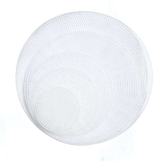 Round Plastic Mesh Cuttable Canvas for DIY Bag