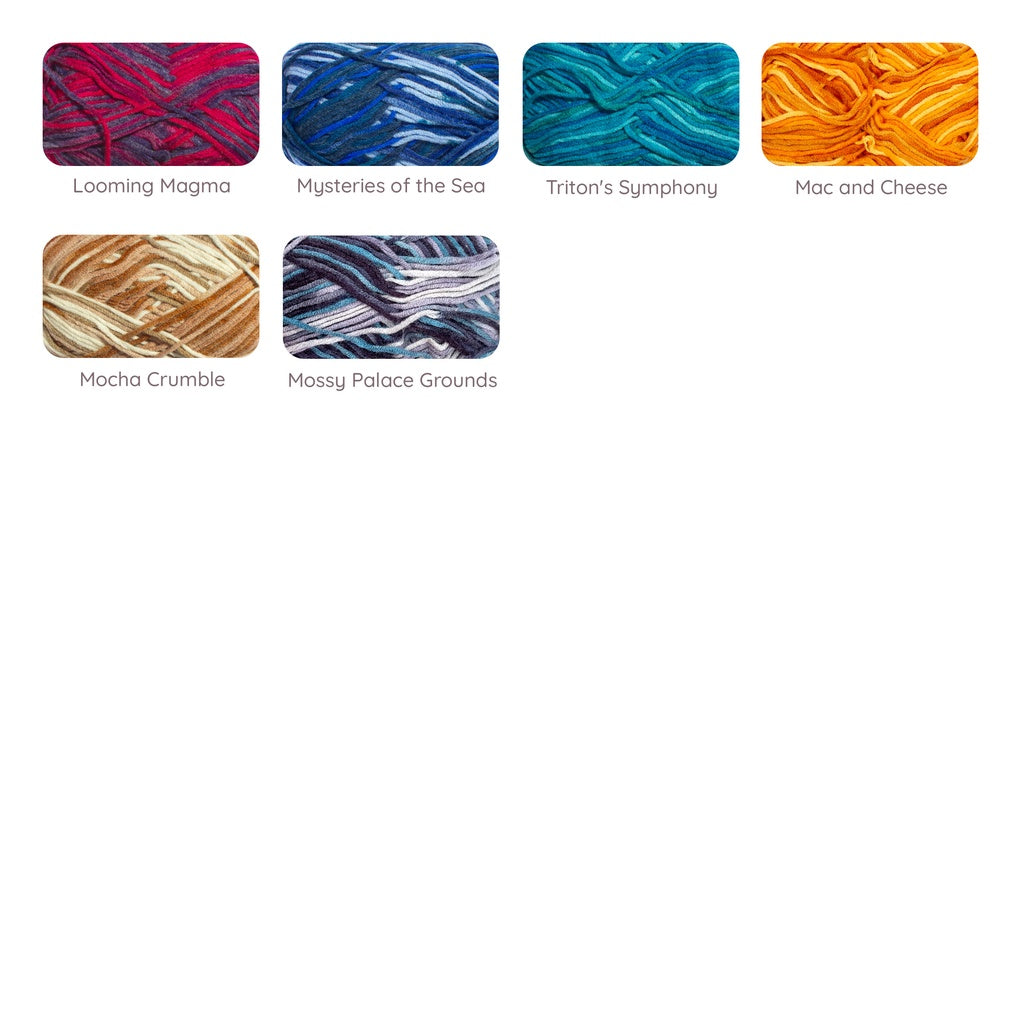 5ply Milk Cotton Yarn Premium Soft Acrylic Polyester Blend DK -- Variegated / Multicolor / Mix