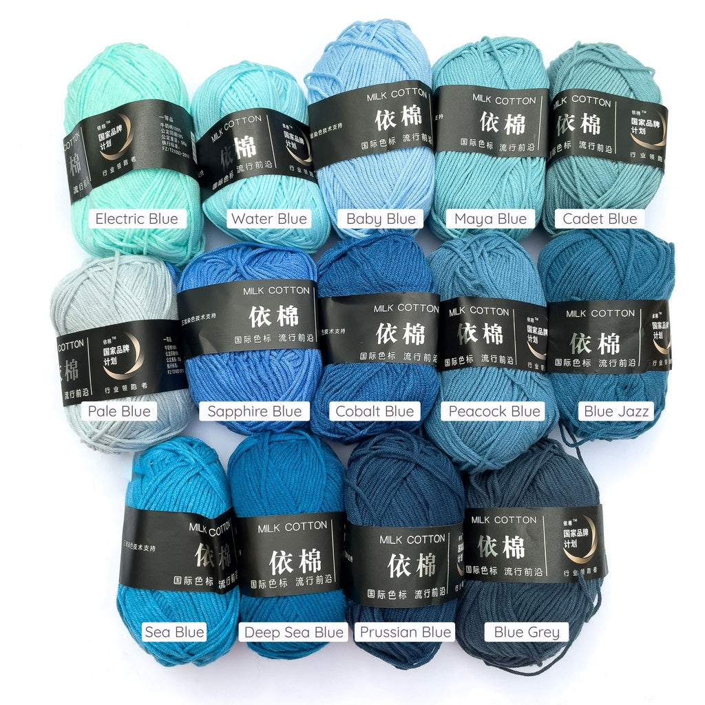 4ply Milk Cotton Crochet and Knitting Yarn Premium Soft Acrylic Polyester Blend - 4 of 4